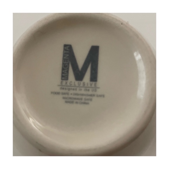 New! Magenta Exclusive Ceramic Coffee Mug DREAM Coastal Graphic in Red & White - Picture 10 of 15